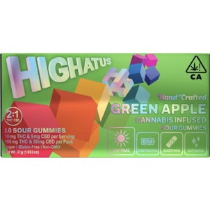 HIGHATUS - Green Apple 2:1 | Sour Gummies | Highatus