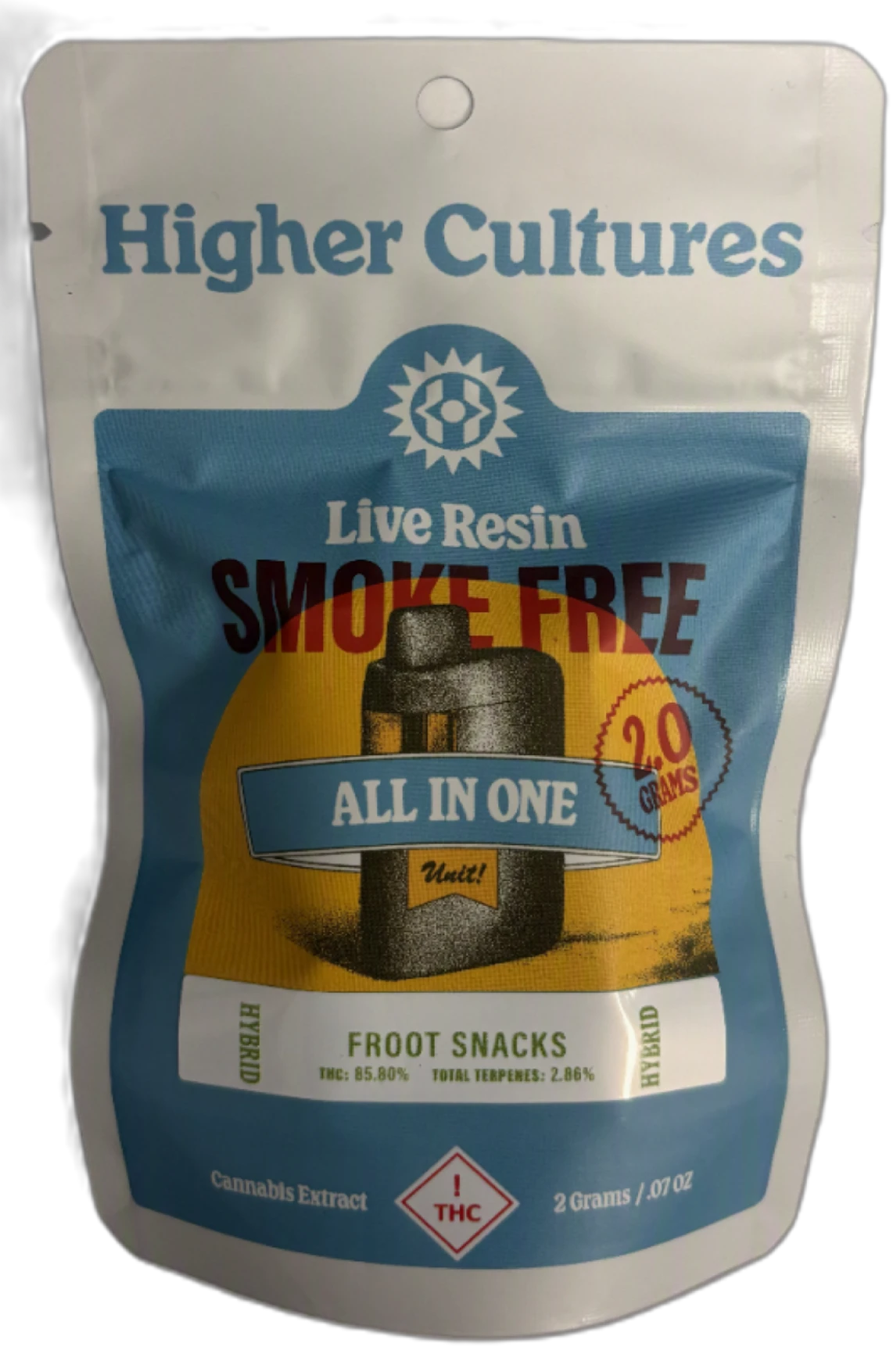 Higher Cultures - Froot Snacks (2G) | Live Resin Disposable | Hybrid Main Image