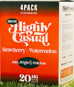 Highly Casual - Strawberry Watermelon 1:1 Seltzer 4pk - 20mg