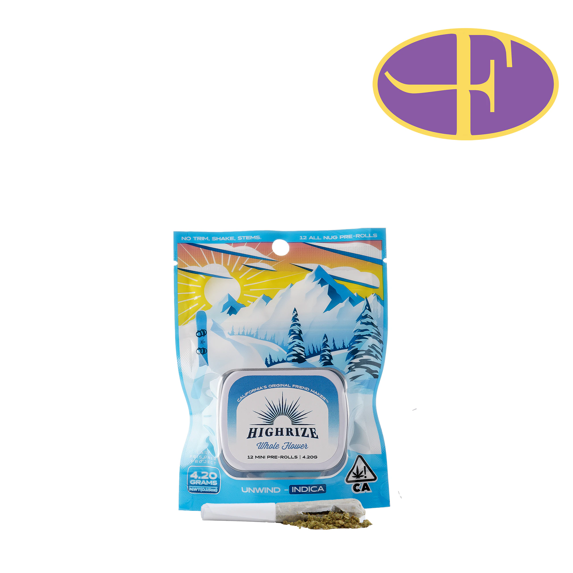 HIGH RIZE - Platinum Zkittles Pre-Rolls (12pk) Main Image