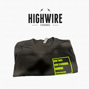 HIGH TIMES/HIGH STANDARDS Highwire T-Shirt Large - Black