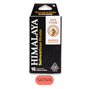 HIMALAYA - Himalaya - Solventless Rosin - Girl Crush S - Vape Cart - 1.0g