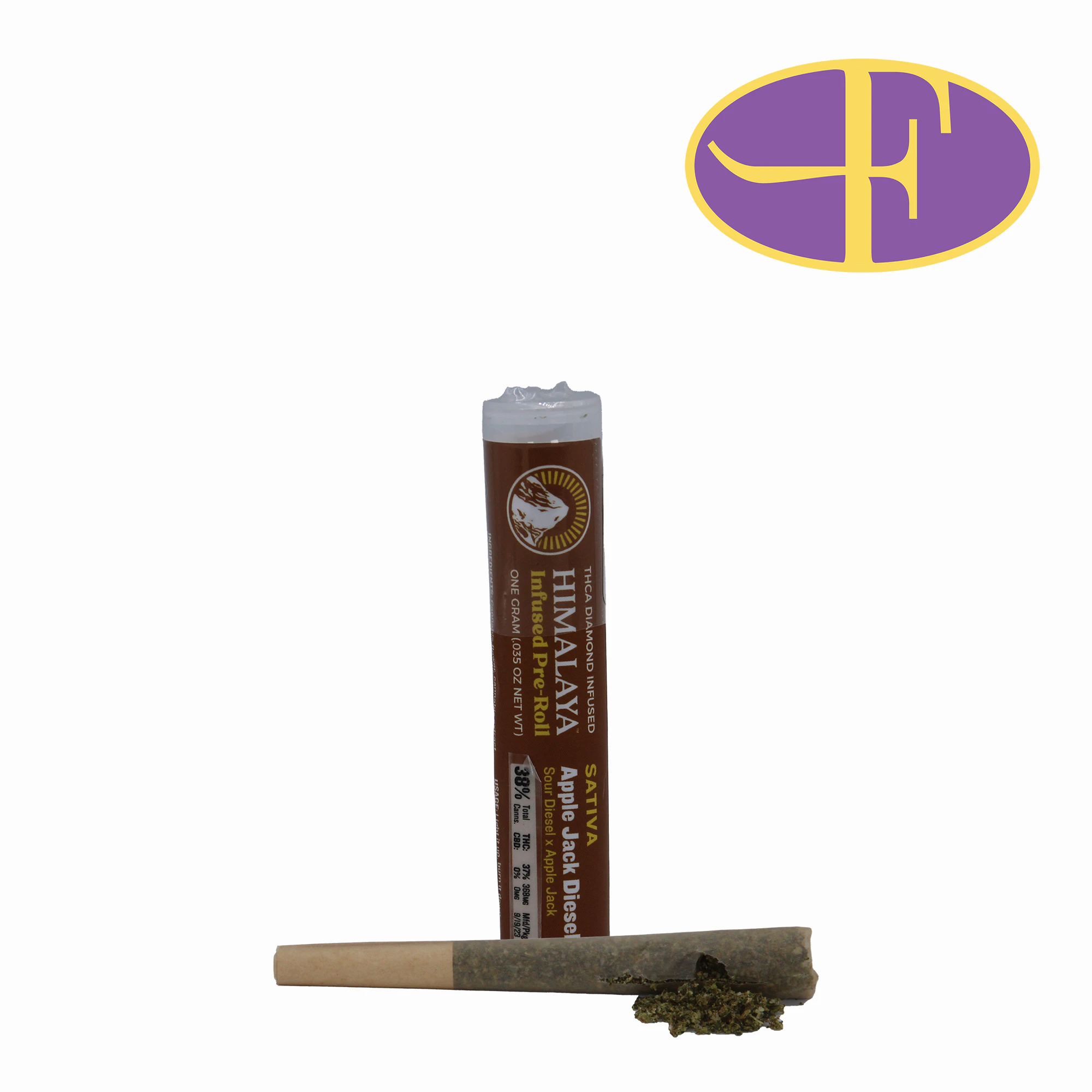 HIMALAYA - Apple Jack Diesel THCa Diamond Infused Pre-Roll Main Image