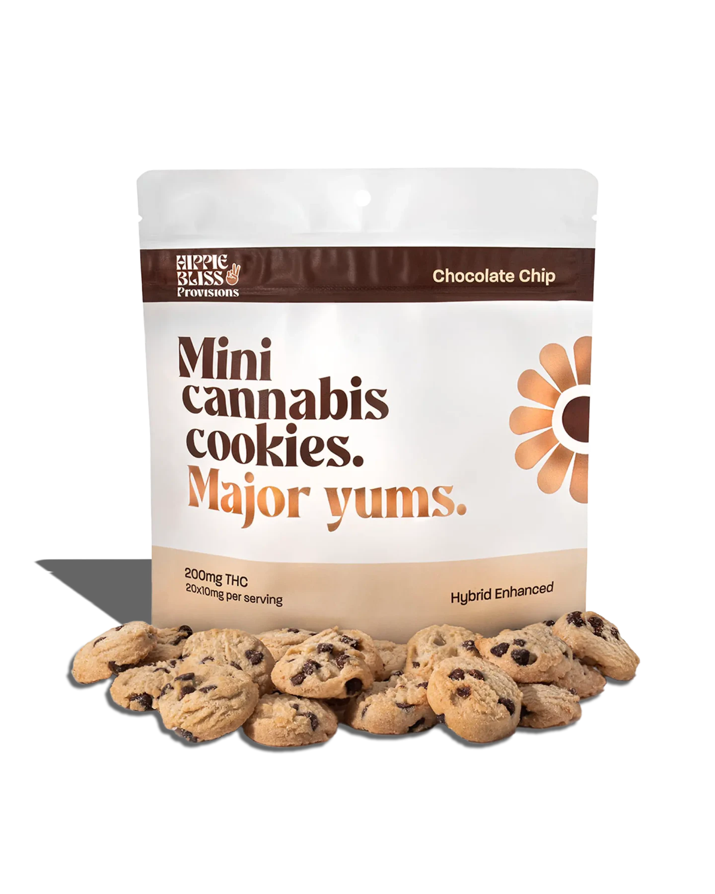 HIPPIE BLISS PROVISIONS - Hippie Bliss Provisions Chocolate Chip Cookies 200mg Main Image