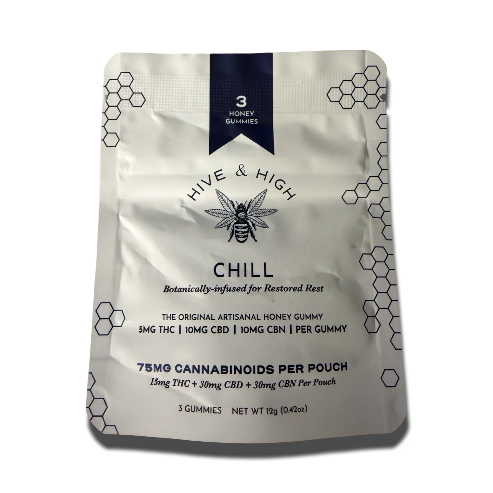 Hive & High - Chill Nightime Gummies - 3pk 5mg THC | 10mg CBD | 10mg CBN Main Image