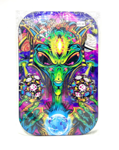 THE MIGHTY QUINN - Hologram Rolling Tray (New World Order Alien)