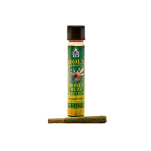 Holy Herbajuana - HoneyBuzz Hybrid (H) | THC Honey Infused 1.3g Preroll | Holy Herbajuana