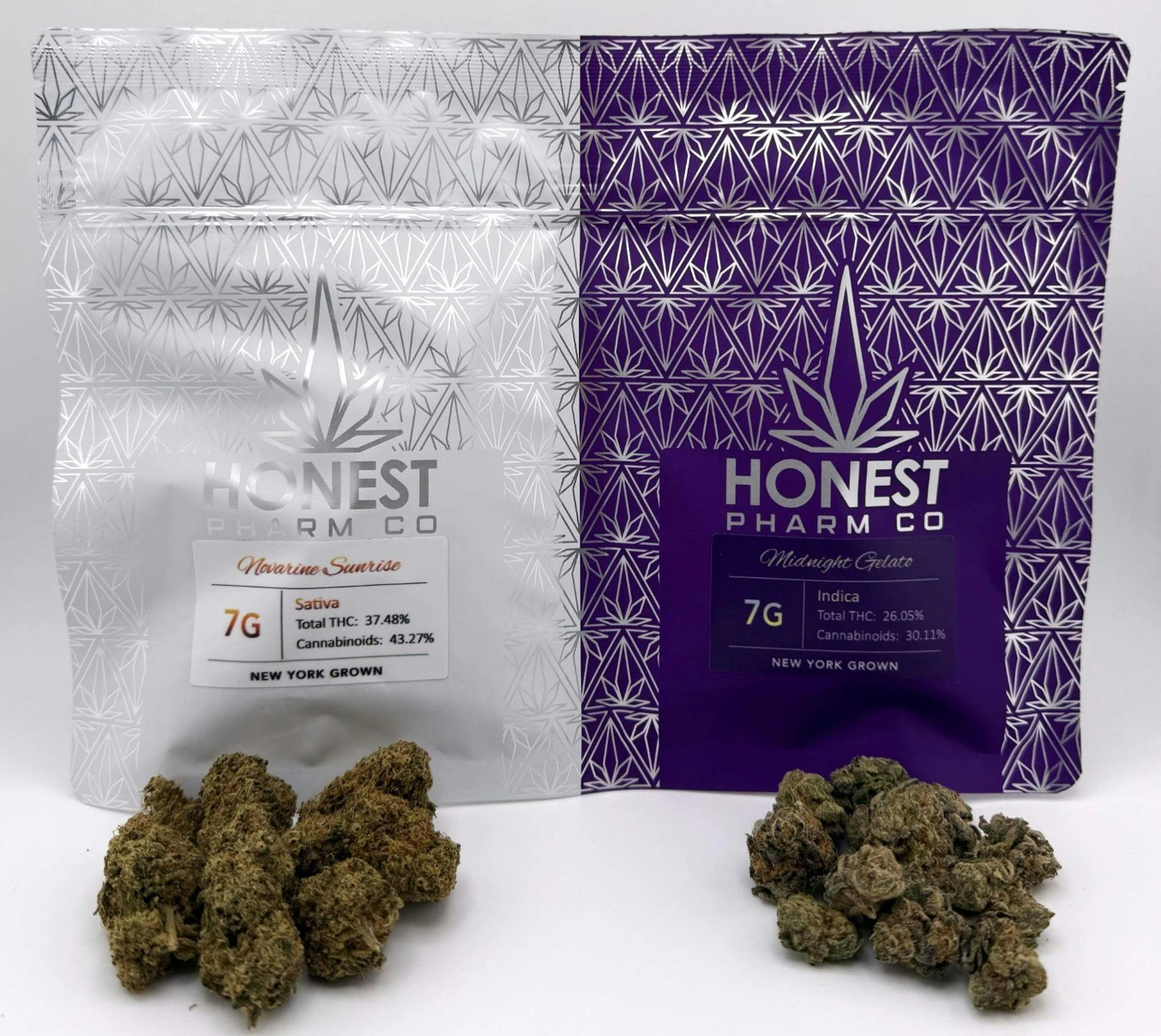 Honest farm Co - Honest Pharm Co Split Novarine 7g & Midnight Gelato 7g Flower Main Image