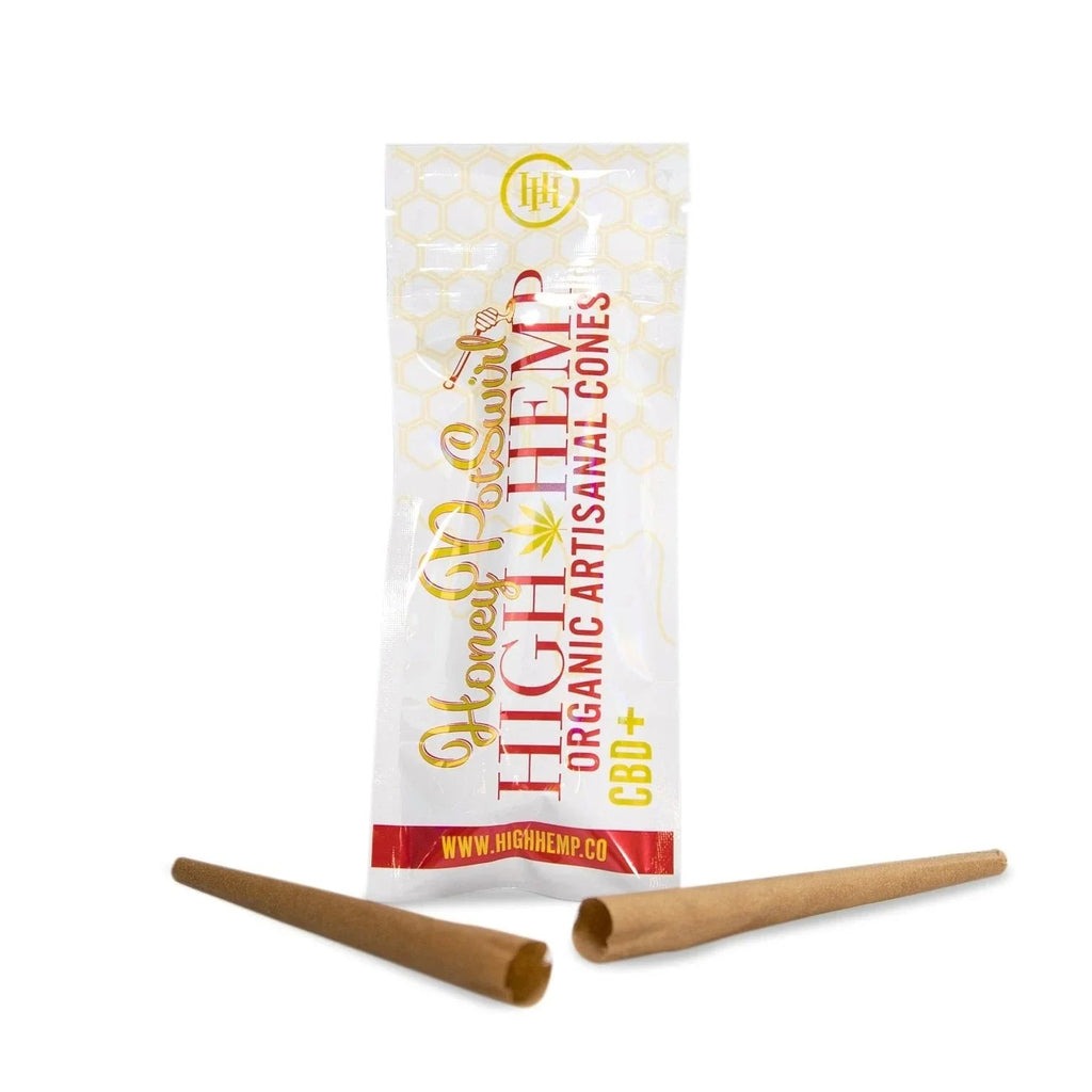 High Hemp HoneyPot Swirl Organic Artisanal Cones