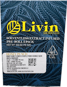 Honey Punch 5g 5 Pack Bubble Hash Infused Pre-Rolls - Livin Solventless
