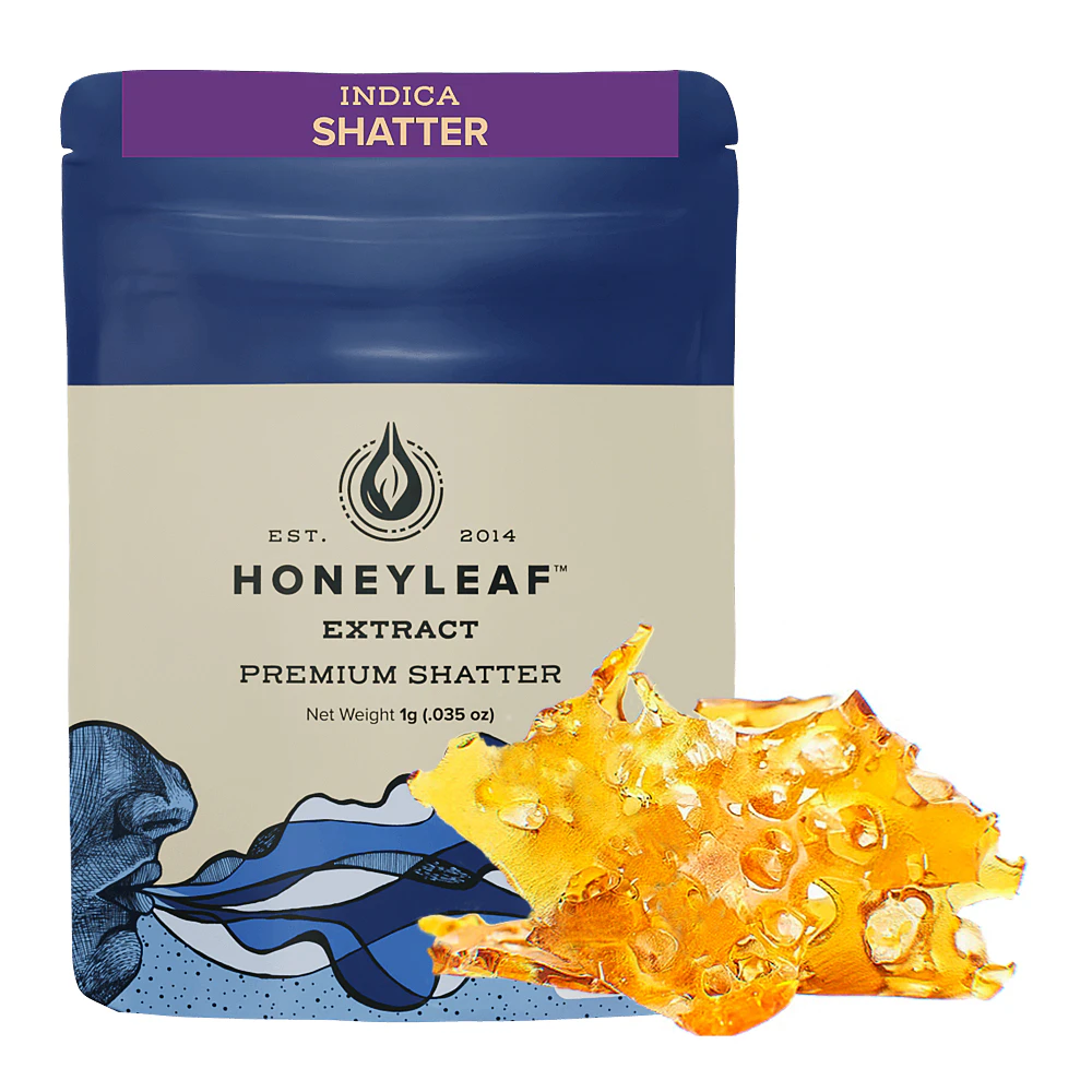 Honeyleaf - Peanut Butter Gelato Shatter (1g) Main Image