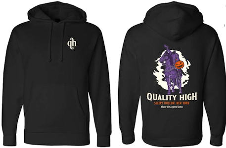 Quality High - Hoodie w/ Horseman in Black XXL