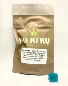 Hu Ki' Ku - Hu Ki' Ku - Blue Raspberry - Gummies - 1000MG