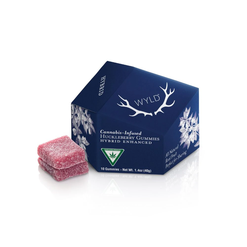 WYLD - Huckleberry 100mg Gummies (10x10mg) - WYLD Main Image