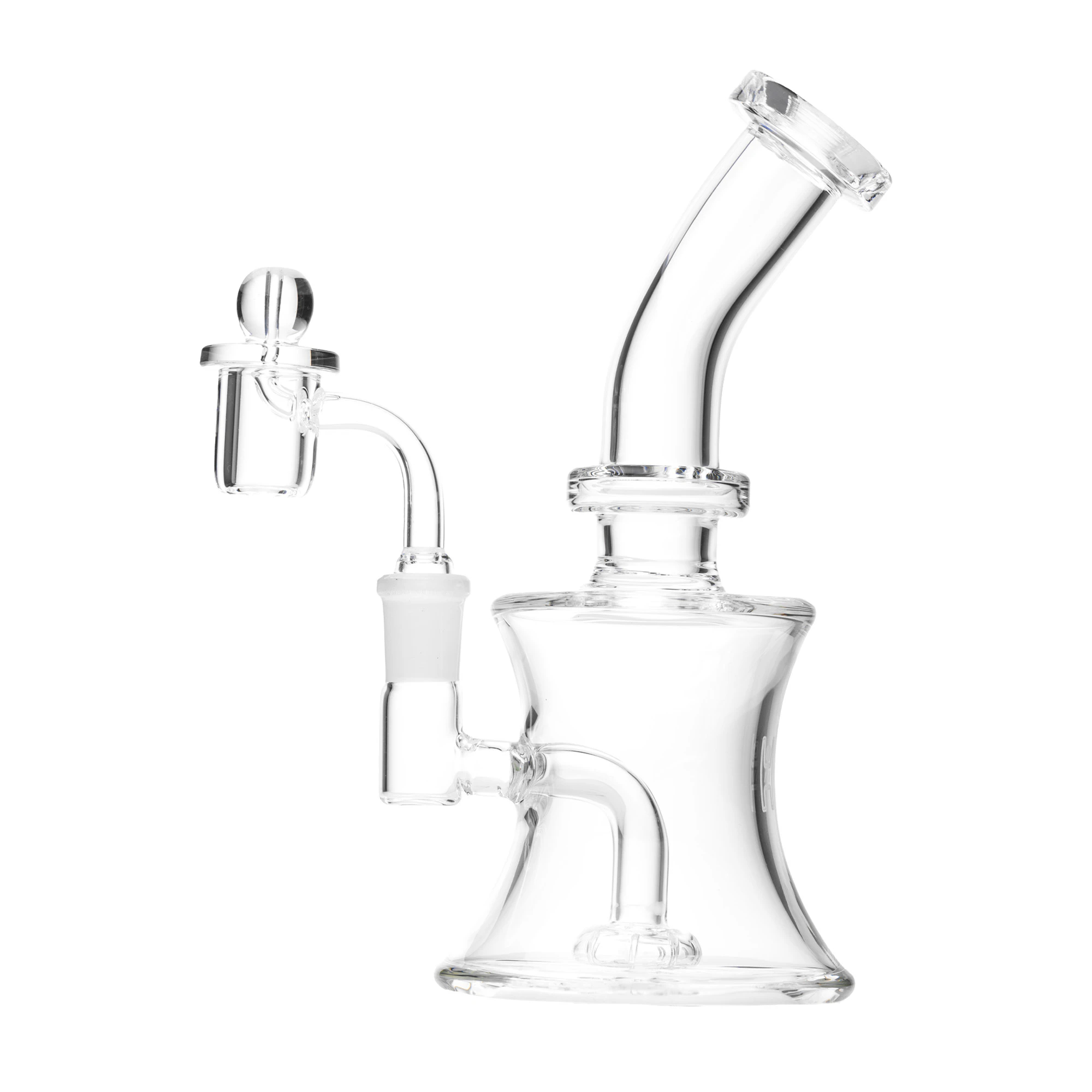 FARMHOUSE ARTISAN MARKET - Human Grade | Oil Can | Dab Rig | 8 in | Clear Main Image