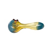 BLUE SILVER FUME SPOON PIPE - HUMAN GRADE