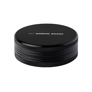 HUMAN GRADE - GRINDER ALUMINUM 2.5" BLACK 2 PIECE - HUMAN GRADE