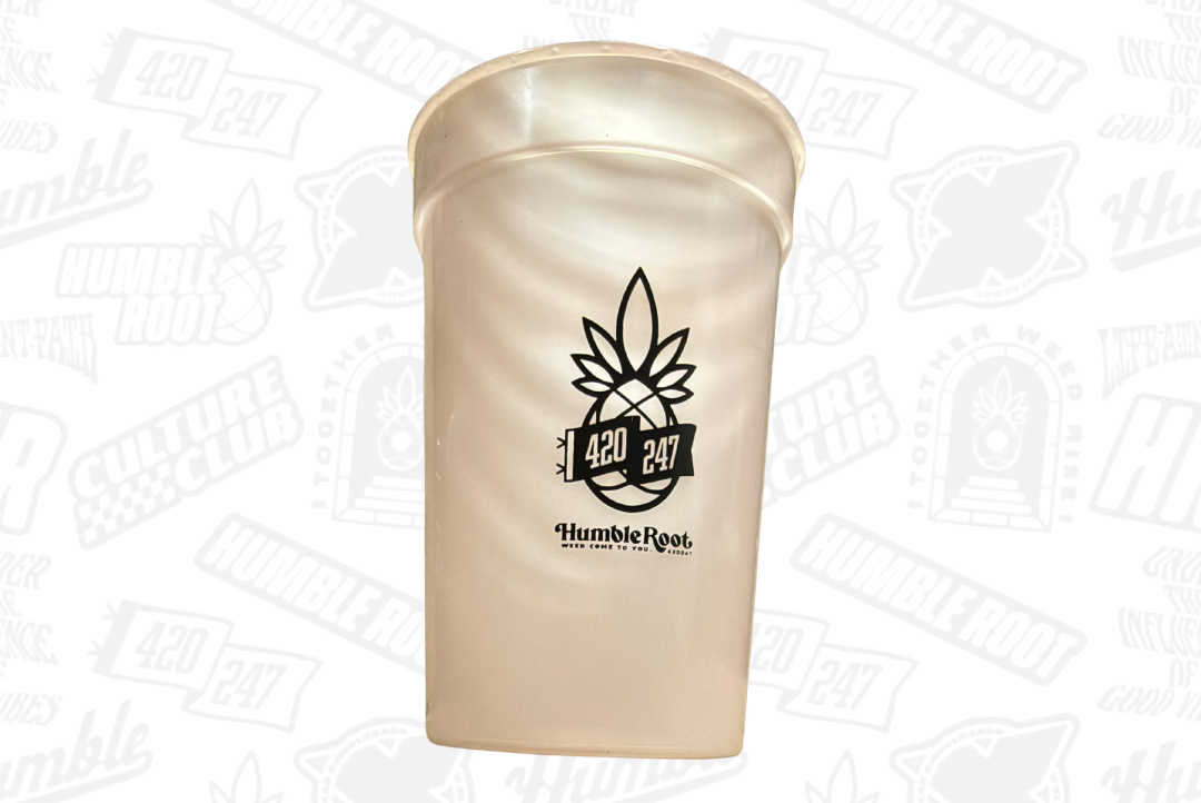 Pink Plastic Drinking Cup - Humble Root picture
