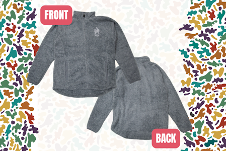 Humble Root - (M) Humble Root Women's Grey Sherpa Crop Hoodie