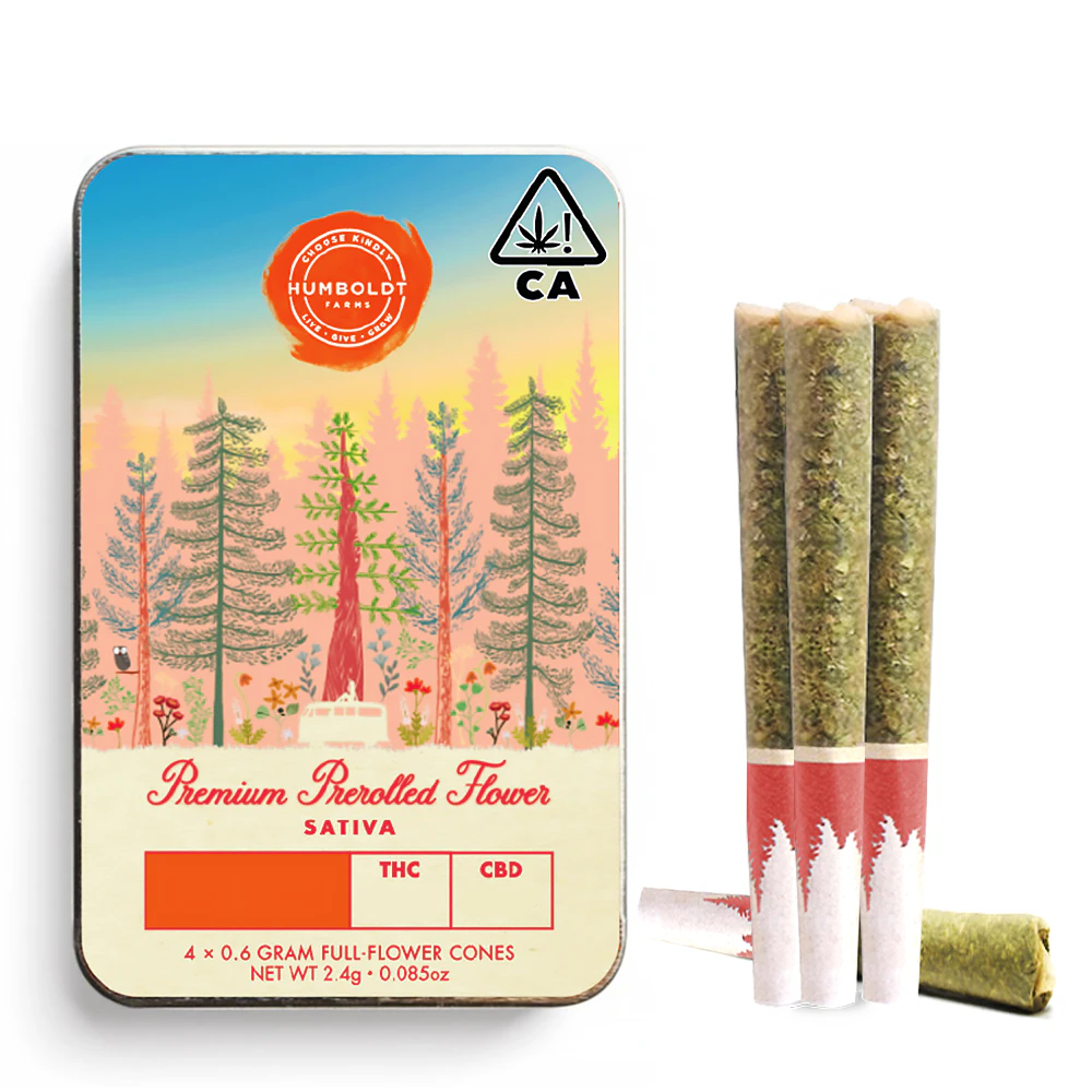 Humboldt Farms - Super Lemon Cherry Gelato Preroll 4 Pack (3.6g) Main Image