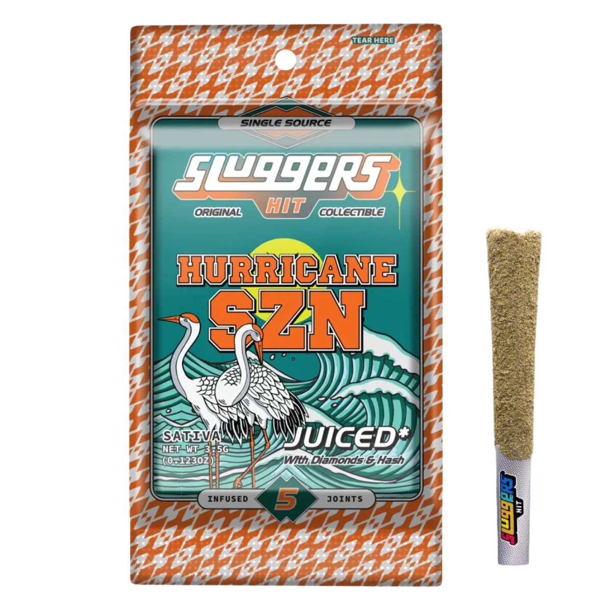 Sluggers Hit - Hurricane SZN (S) | .7g 5pk Infused Prerolls | Sluggers Main Image