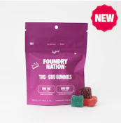 Foundry Nation | THC+ CBD Gummies - Hybrid | 10ct