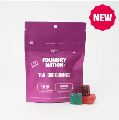 FOUNDRY NATION - Foundry Nation | THC+ CBD Gummies - Hybrid | 10ct Main Image