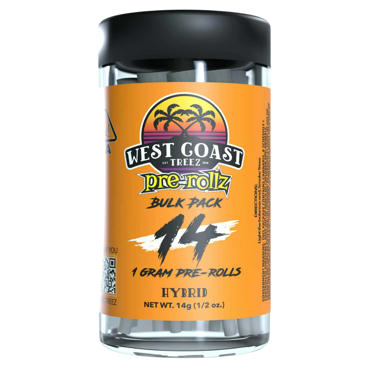 West Coast Treez - MAC (H) | 1g 14pk Prerolls | West Coast Treez Main Image