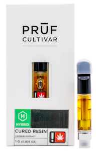 PRUF CULTIVAR - Pruf Cultivar Runtz Cured Resin Cartridge 1g