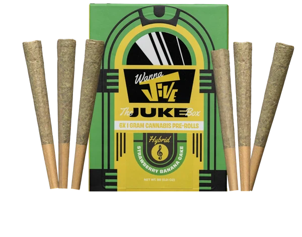 Wanna JIVE - Wanna Jive - Strawberry Banana Cake - PreRolls - 6 x 1g Main Image