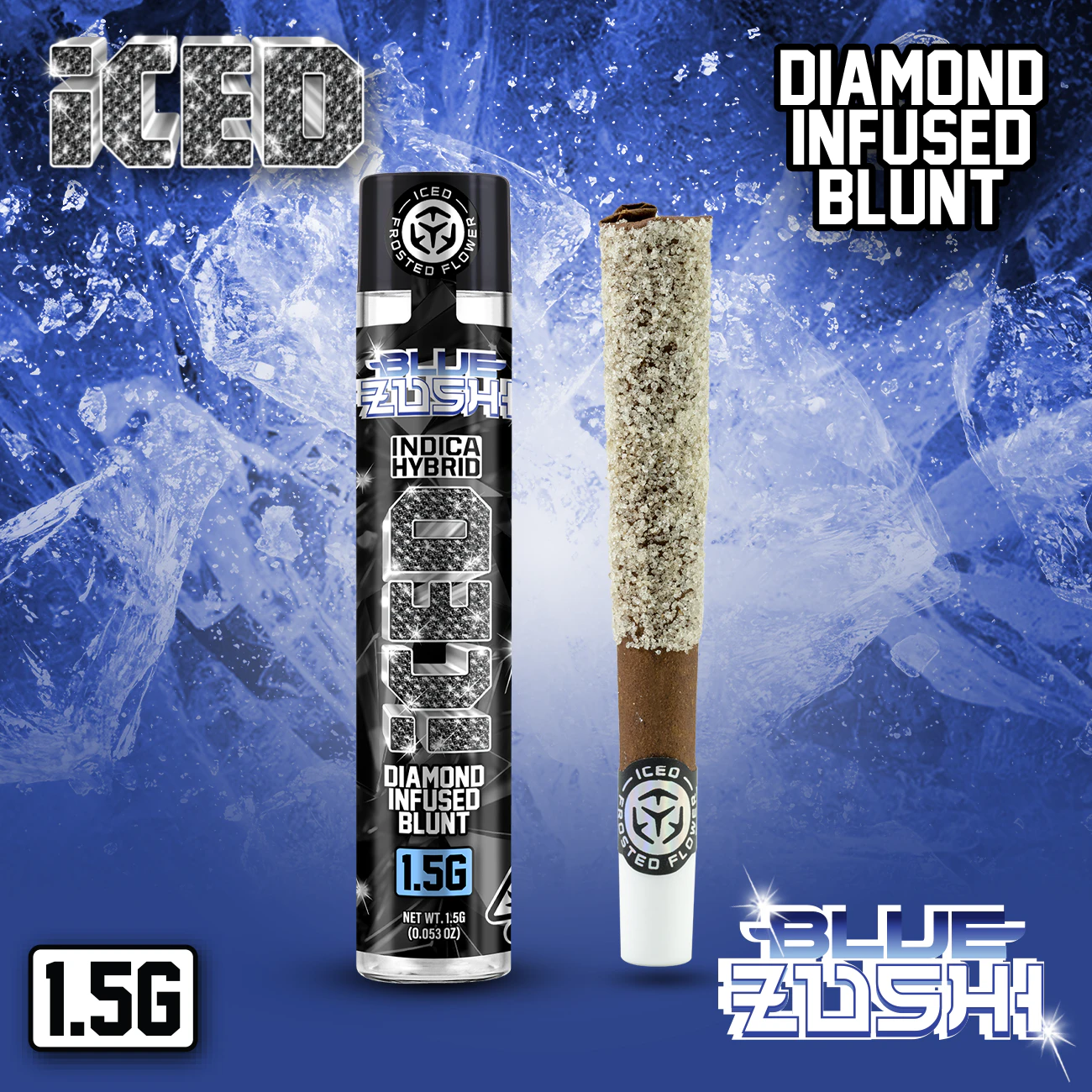ICED - ICED - 1.5g Infused Blunt - Blue Zushi Main Image