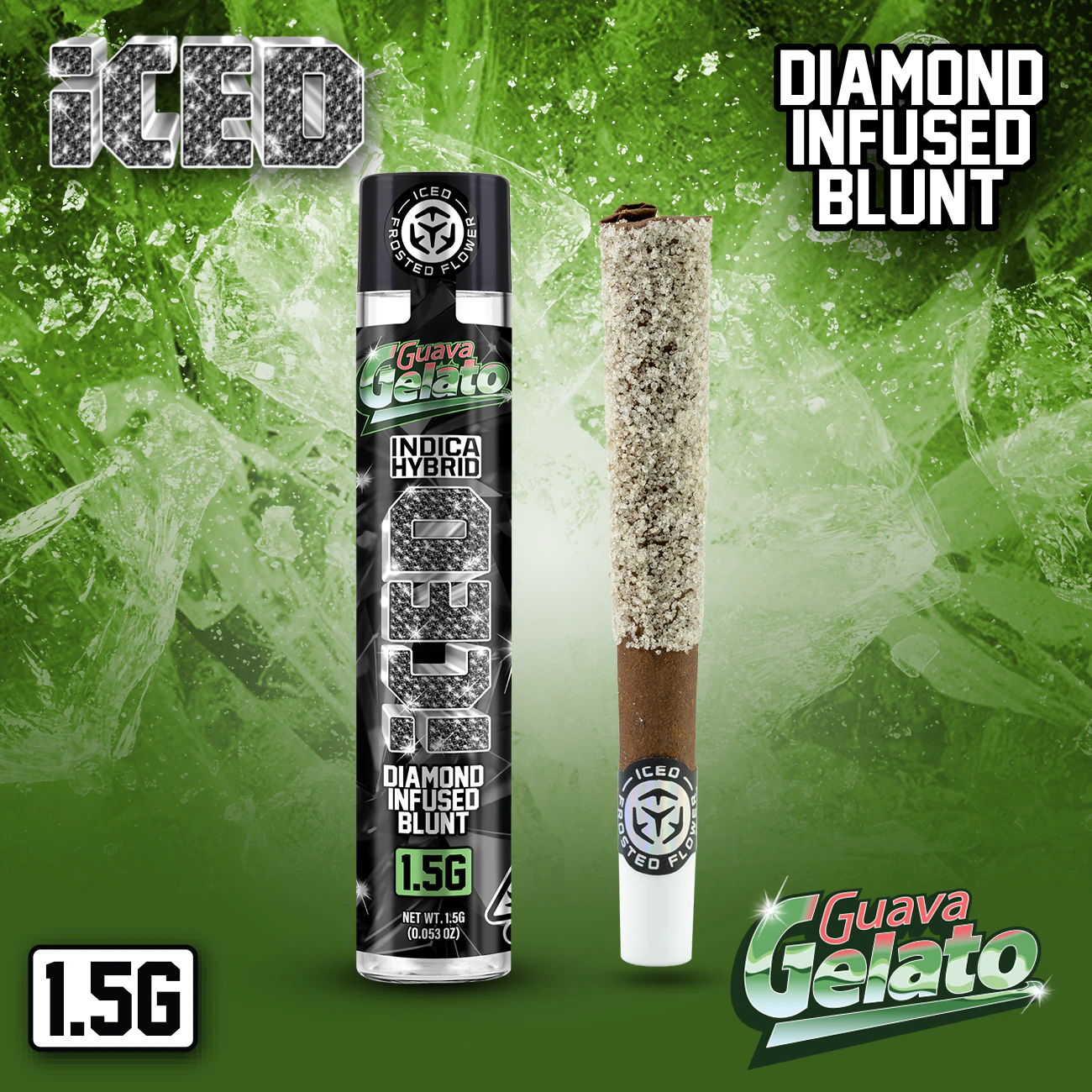 ICED - ICED - 1.5g Infused Blunt - Guava Gelato  Main Image