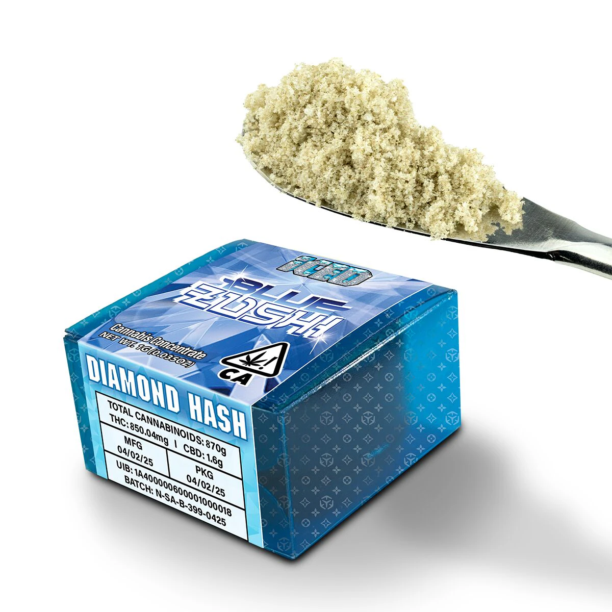 ICED - ICED - 1g Diamond Hash - Blue Zushi Main Image