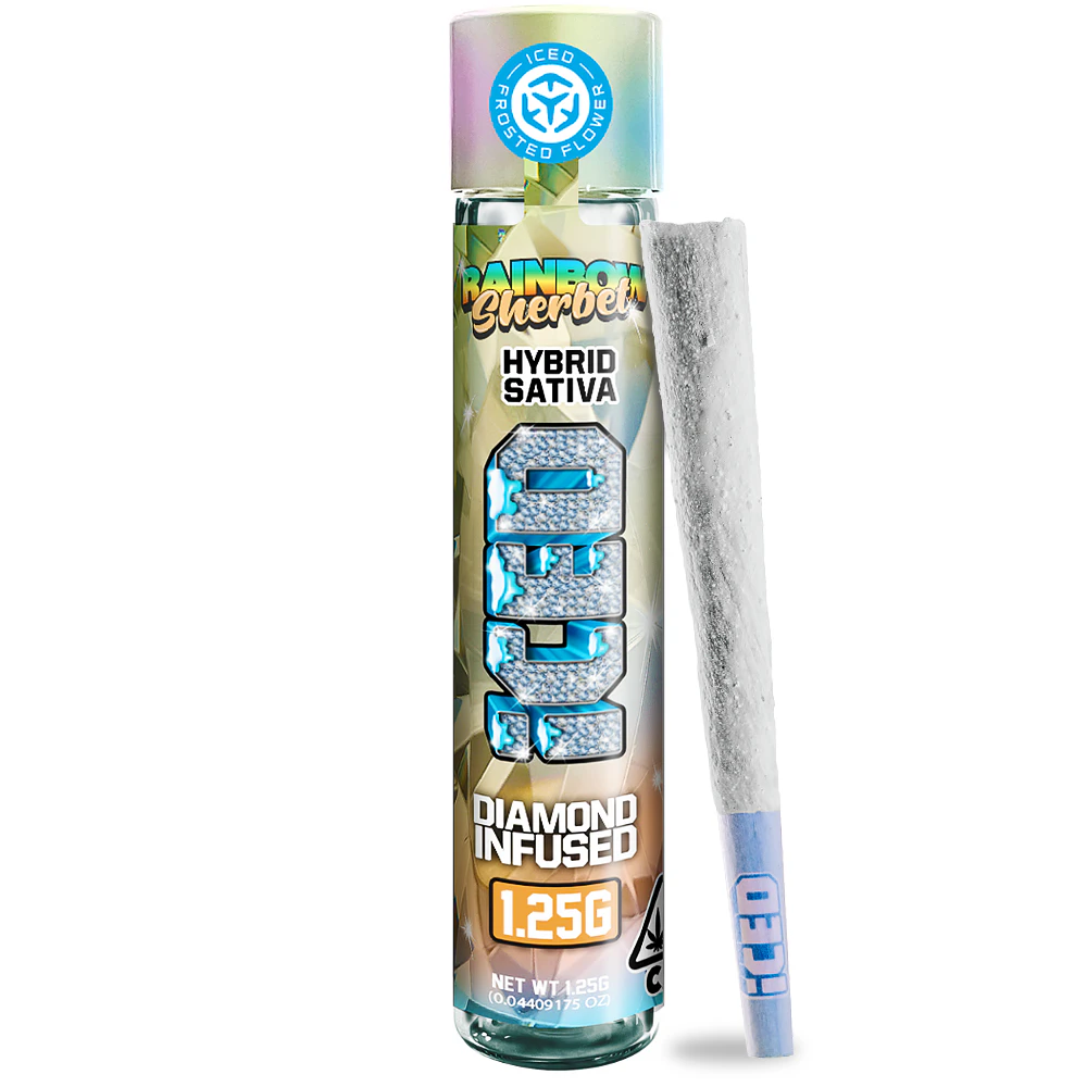 ICED - Rainbow Sherbet - Infused Preroll (1.25g) Main Image