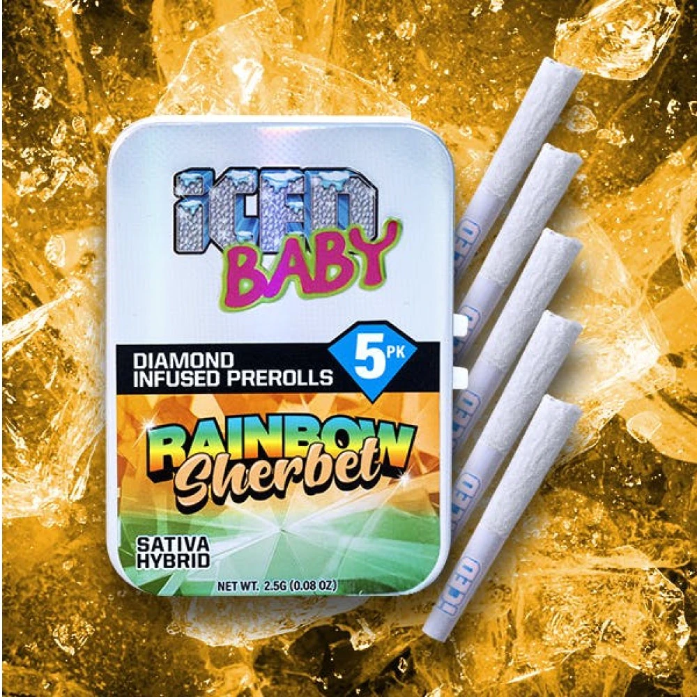 ICED - ICED Rainbow Sherbet (S) Infused Preroll 5pk 2.5g Main Image