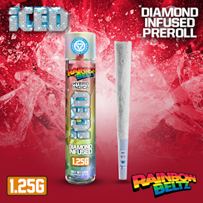Iced | Infused Pre-roll | Rainbow Beltz | 1.25g