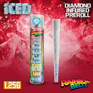 ICED - Iced | Infused Pre-roll | Rainbow Beltz | 1.25g