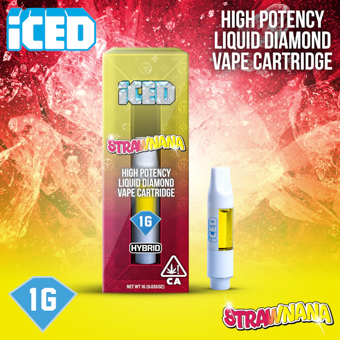 ICED - ICED | Vape Cartridge | Strawnana | 1g Main Image