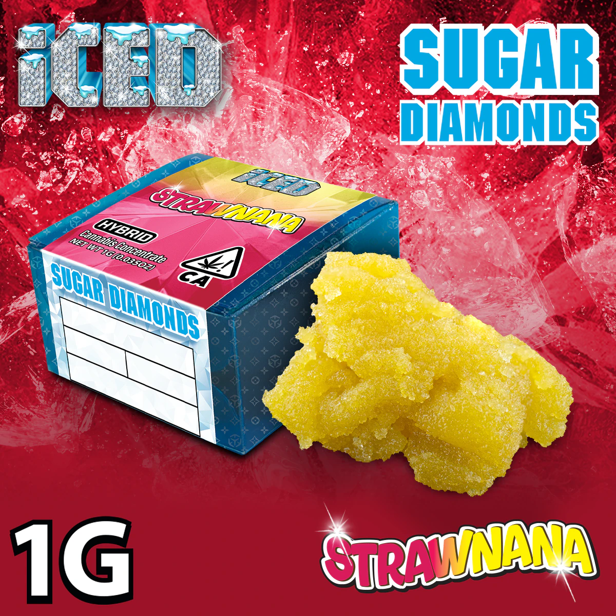 ICED - ICED | Sugar Diamonds | Strawnana | 1g Main Image