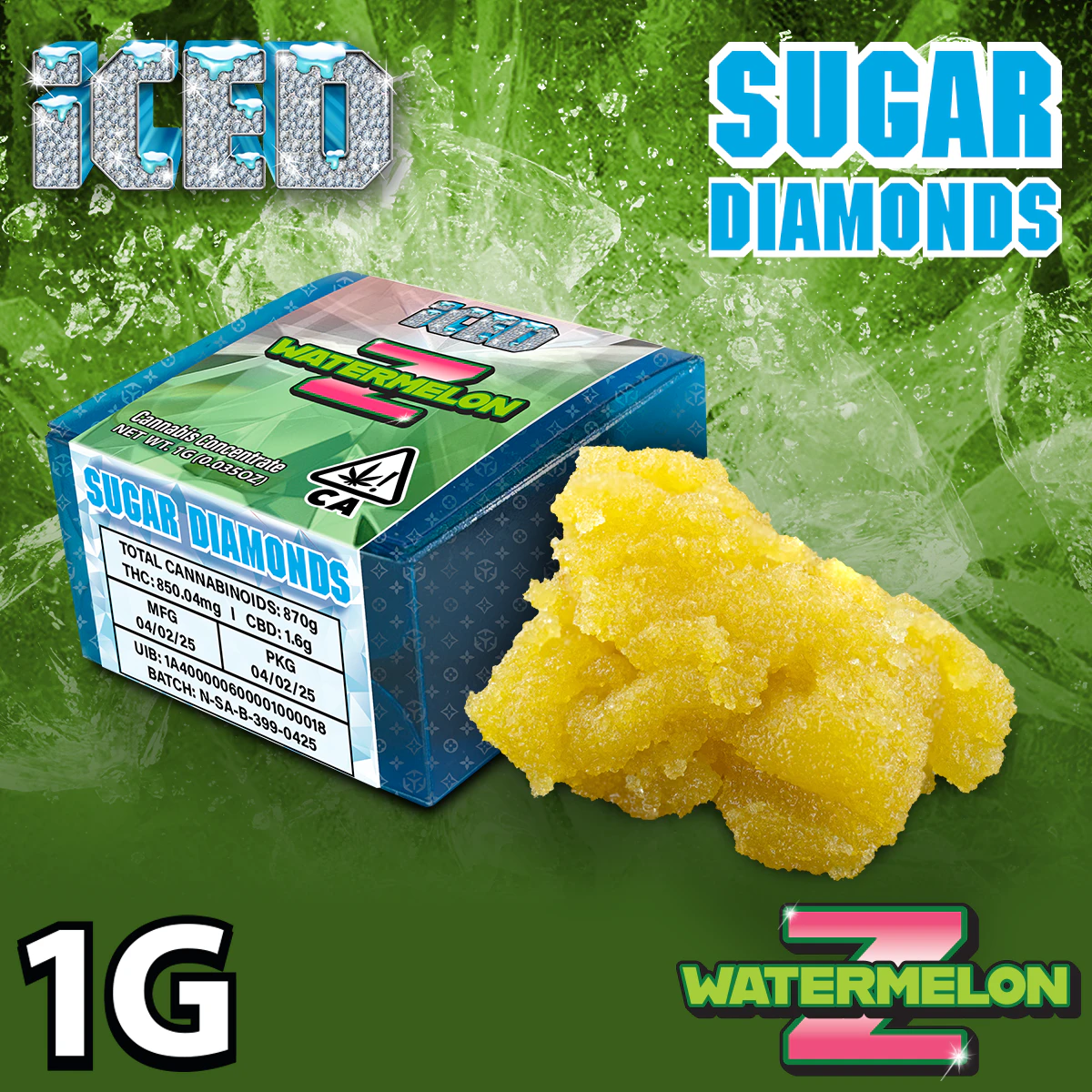 ICED - ICED Watermelon Z (I) Sugar Diamonds 1g Main Image