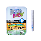 Iced Baby - Rainbow Sherbet Diamond Infused Pre-rolls - 5pk - 2.5G