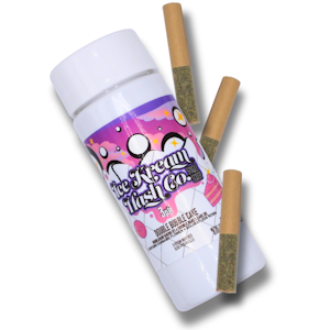 ICE KREAM HASH CO. - IKHCO | Double Bubble Cake | Rosin Infused PRJ | Single Scoops 3pk | 1.5g