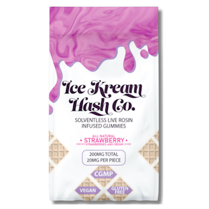 ICE KREAM HASH CO. - IKHCO | Live Rosin Gummy | Strawberry