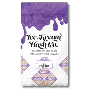 ICE KREAM HASH CO. - IKHCO | Live Rosin Gummy | Cherry 2:1 CBD
