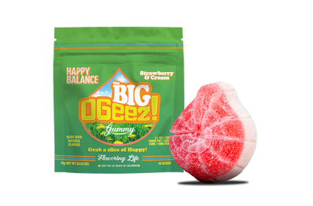 OGEEZ - Happy Balance BIG Strawberries and Cream THC/CBD Ratio 1:1 - 100mg