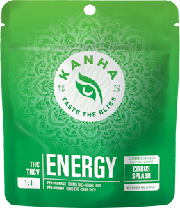 KANHA - KANHA | 10pk FX Gummies | Energy 1:1 Citrus Splash THC:THCV | 100mg
