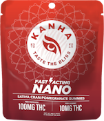 KANHA | 10pk Nano Gummies | Cran Pomegranate | 100mg