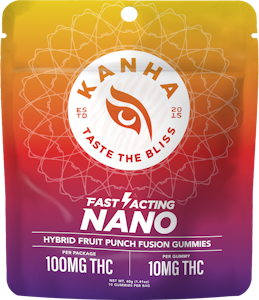 KANHA - KANHA | 10pk Nano Gummies | Fruit Punch Fusion | 100mg