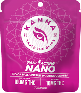 KANHA - KANHA | 10pk Nano Gummies | Passionfruit Paradise | 100mg 