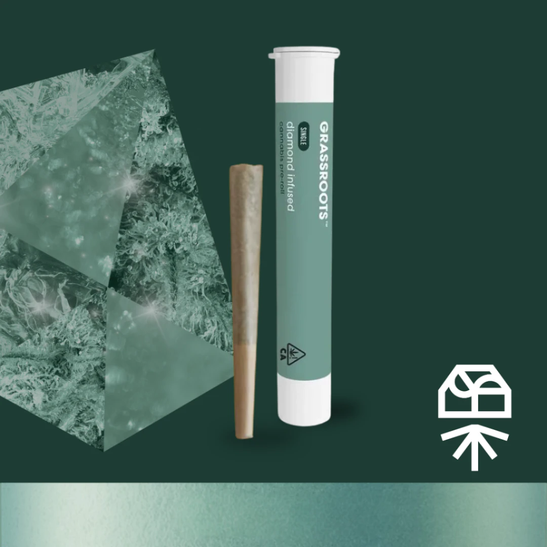 Grassroots - Grassroots | Diamond Infused Preroll | Delphi Diesel | 1g Main Image